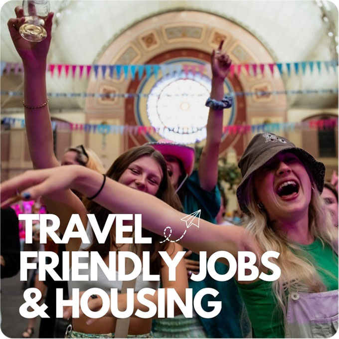 Travel friendly jobs & housing
